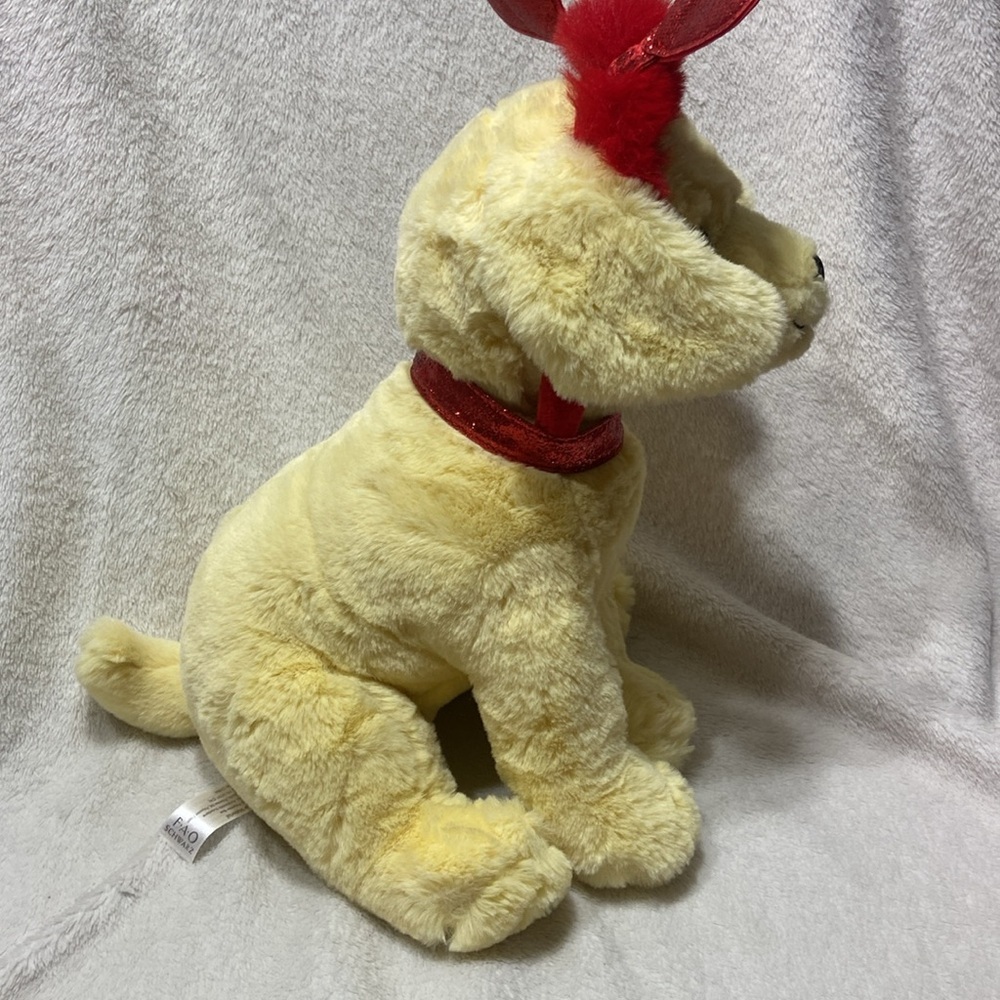 FAO Schwarz 12" Sparklers Toy Plush Labrador with Removable Red Heart Boppers - Picture 2 of 13
